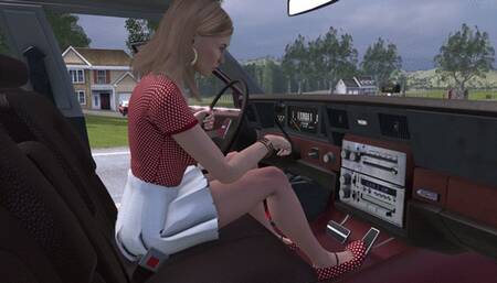 Chevrolet Caprice Cranking Template - Kim in Mary Jane Flats 1080p