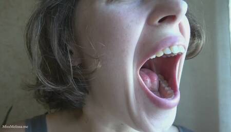 Miss Melissa's Big Mouth Wide Open - HD