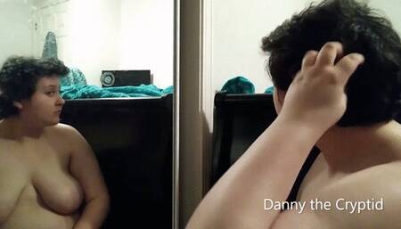 Naked Tape Gagged Self Haircut on Floor