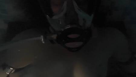 FFM underwater extreme bondage POV