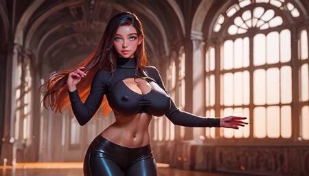 Sexy Brunette Teasing You