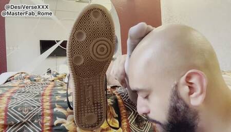 Feet worship in NYC and cumshot
