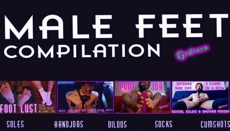 Male Feet Compilation v1 - Full HD 1080p - Foot Job - Cum shot - soles