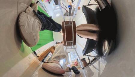 8K VR360 GIANTESS office chat outshines dwarfs