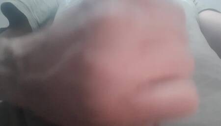 Touching my cock on the couch