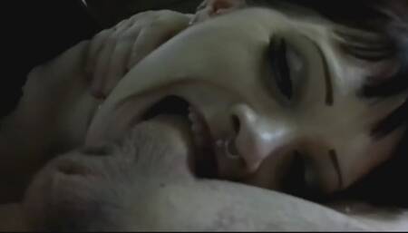 Goth MILF Facefucked by Big Midwestern Cock
