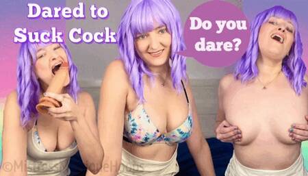 Dared To Suck Cock - You think blowjobs look easy, so she says prove it! - Make Me Bi, Bisexual Encouragement, Bi-Sexual, Femdom POV, Female Domination, Queer, Gay with Mistress Mystique Hoops - WMV