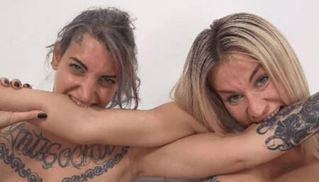 The impassive Pamela under Lilibayle's sharp bites (MP4 - MOBILE VERSION)