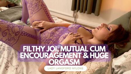 Fishnets & Filthy Mutual Masturbation - Bodystocking Fantasy Explored - HEAR Me Cum Series!