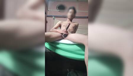 I masturbated naked inside the rented room