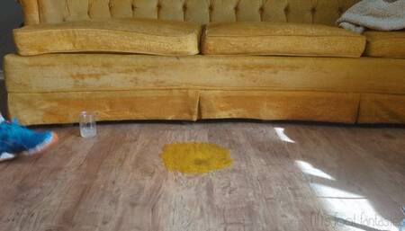 Fifi gets her sneakers stuck in gummies and covered in slime