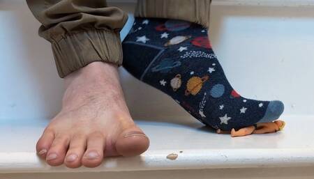 Trampling a pliable tiny