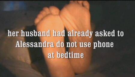 Alessandra in don't use cell phone at bedtime.