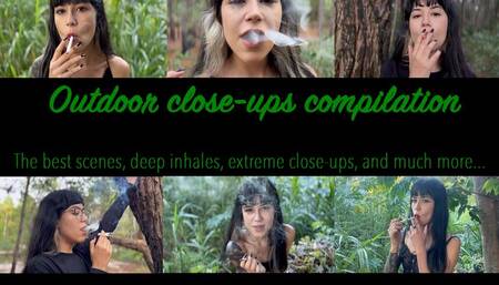 AYANAMI smoking outdoor close-ups compilation