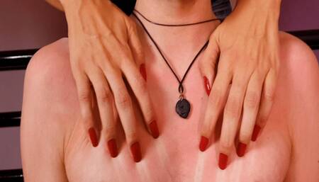 Iris Strikes Again! Long Natural Nails Scratching