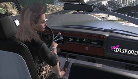 Jeep Wagoneer Cranking Template - Melanie in Loafers 1080p