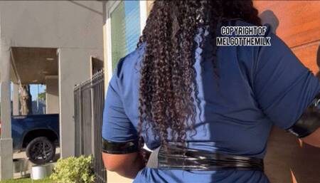 Cosplay: Security Farts on Intruder - THE MOST BUBBLY LOUD FARTS EVER - Feat EB49