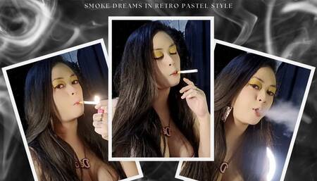 Pastel Puff Retro Vibes - Smoke Dreams in Retro Pastel Style