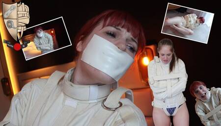 PSJ-2022-KQ-RA-01 Kitty And Rachel: Maxcita Straitjacket Struggling