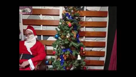 Santa Claus Caresses Himself at Christmas 2025