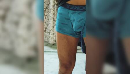 Taking my penis out from my underwear