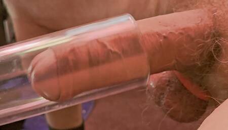 Uncut 8" Cock in Vacuum Cleaner