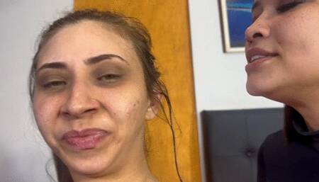 BIG TONGUE GODDESS LICKING GIRLS FACES PART 4 BY KIARA AND SABRINA GREEN CAM BY ALINE FULL HD