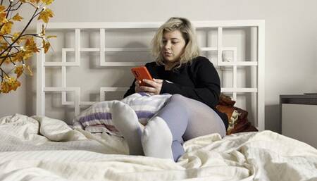 Teasing with smelly socks!