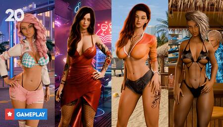 EP20: Unlocked All Ending Scenes - Grand Tits Adventure (Gameplay)