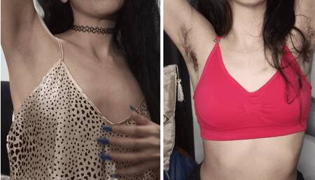 armpits: hairy & shaved