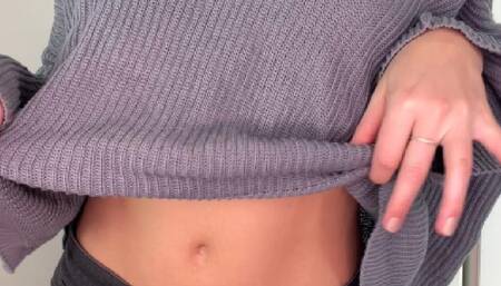 Teacher Exposes Belly and Midriff