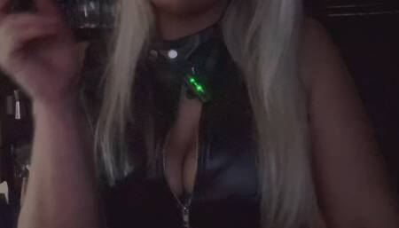 Black Leather, feeling dominant with a cigarillo