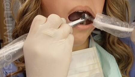 10 min POV Watch Dental Assistant Luna perform a dental filling procedure on herself with her real dental unit and instruments