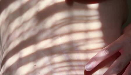 Big nipples soft saggy tummy in the shadows