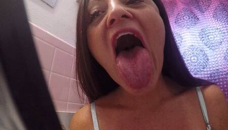 Thick and  long TONGUE FETISH