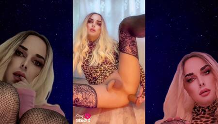 Russian Trans Sasha Q Anal Orgasm