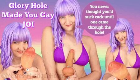 Glory Hole Made You Gay JOI - You can't help but suck a dick when it comes through the hole! - Make Me Bi, Bisexual Encouragement, Female Domination, Femdom, Jerk Off Instruction - WMV