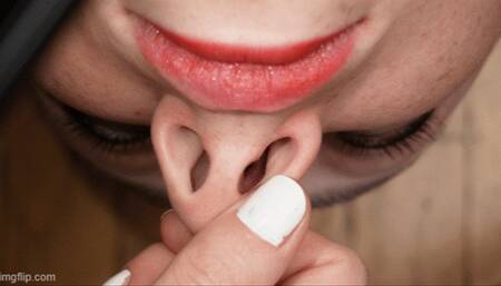 My long and hairless nostrils