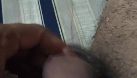 Simple Man Trying to Hard Cock at Room