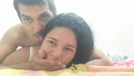 Girlfriend Wanting to Fuck Hard in White Lingerie