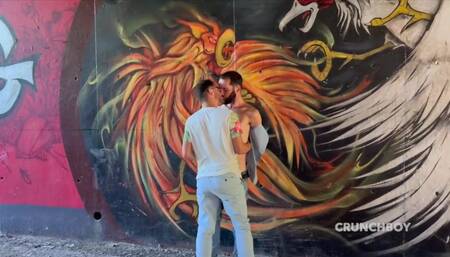 French twink fucked by straight boy curous outdoor