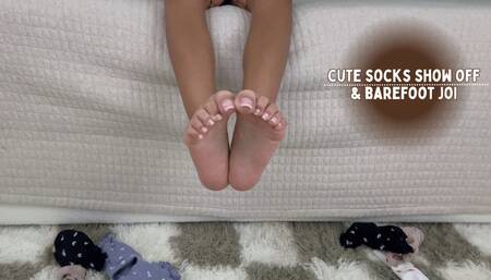 Cute Socks Show Off and Barefoot JOI Feat Aria Nicole 1080p