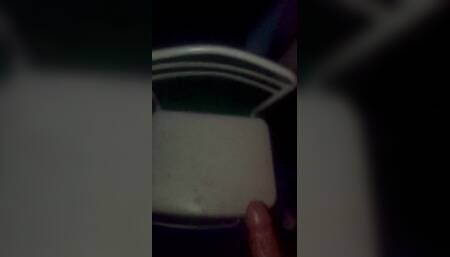 Kinkkire Shoots Big Load Onto White Chair