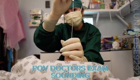 5 min POV You come in to see Dr. Luna for a sounding sessions, watch me put in different sizes of sounding rods and then milk you!