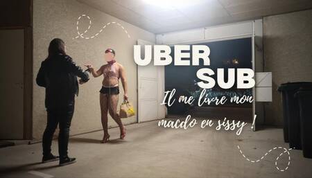 UBER SUB il me livre mon Macdo en sissy !