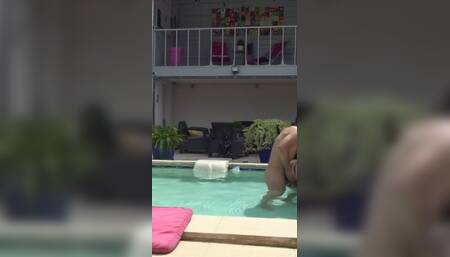 Twink fucked raw by his friend in the swimming pool