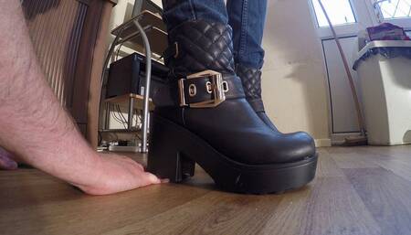 Hands & Fingers Crushed Under Chelsea's Massive Boots CLOSE UP