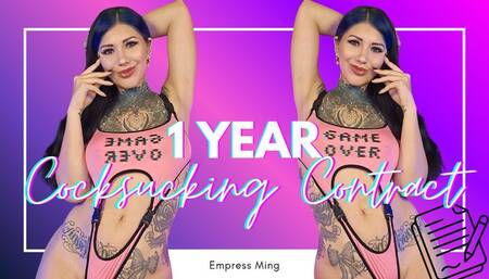 1 Year Cock Sucking Contract