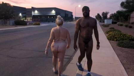 Thick BBW Wife Loves to Show off and Be Nude in Public!