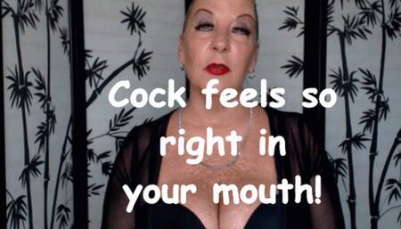 Cock DOES feel so right in your mouth Faggot Goddess Natasha (MOV)
